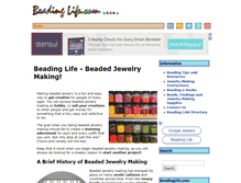 Tablet Screenshot of beadinglife.com